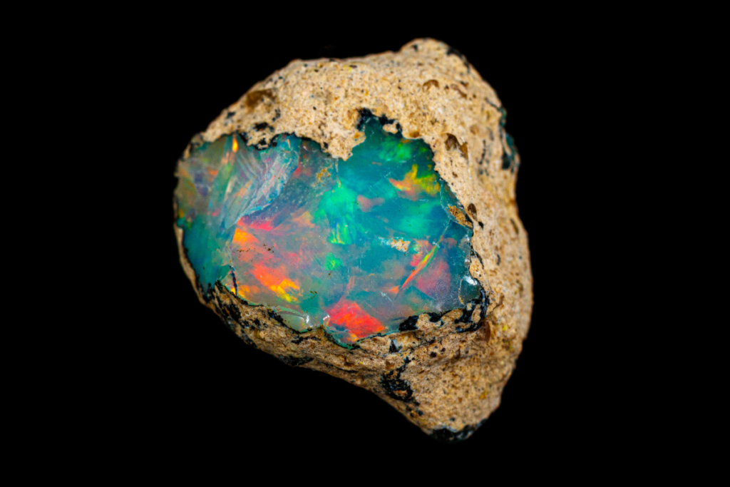 A rough exemplar of Ethiopian Opal.