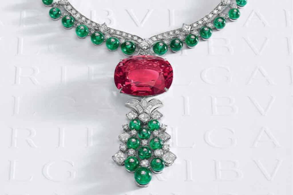 Imperial Spinel Necklace part of the Bulgari's Magnifica collection. Credit: bulgari.com
