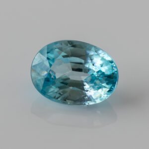 2.06ct natural blue zircon, cambolite. Eye Clean. Very good cut. Treatment: heat.
